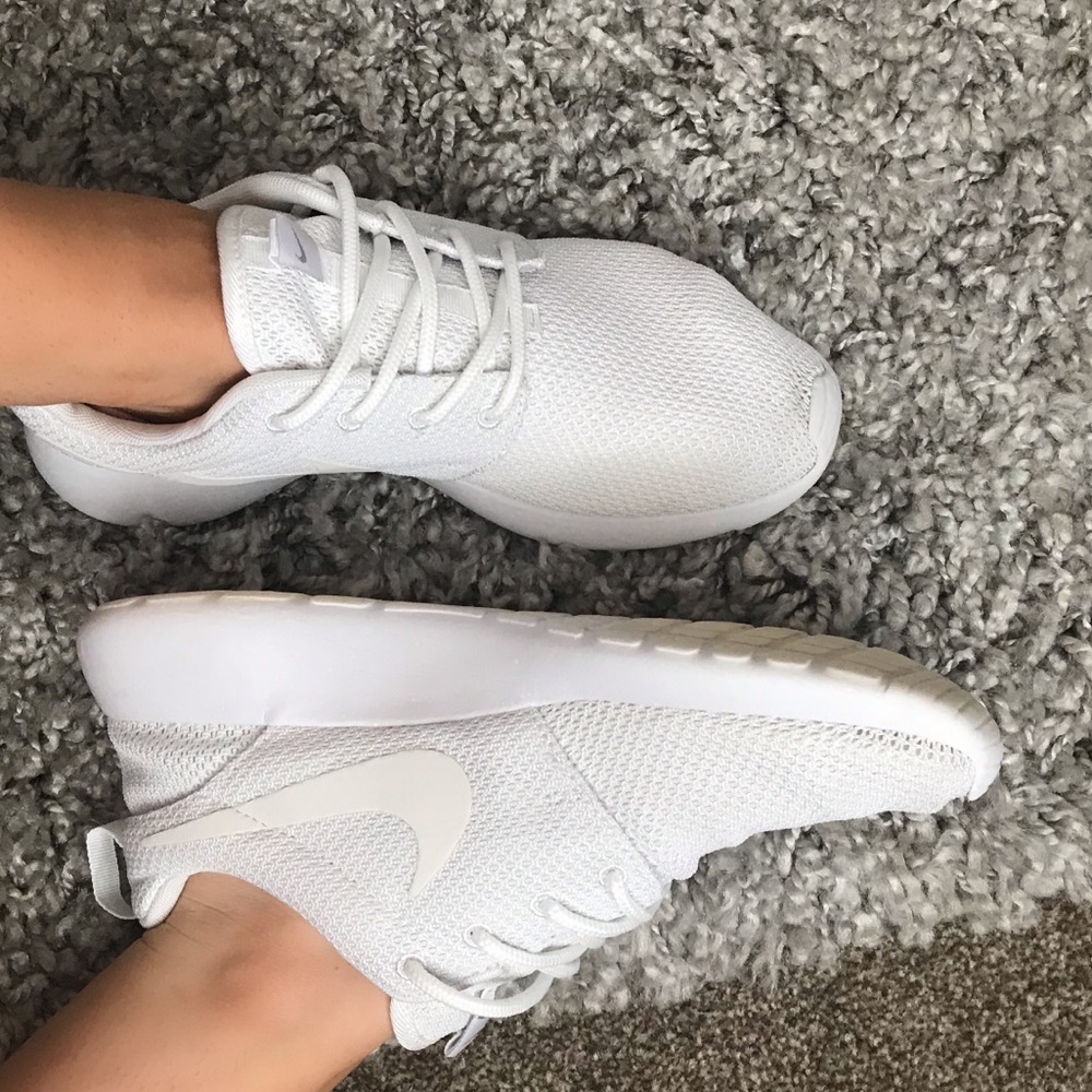Nike White Roshe Runs (custom)